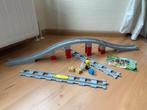 Duplo, brug met rails, codesteen, pop, set 10872 compleet, Ophalen of Verzenden, Gebruikt, Complete set, Duplo