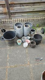 Gratis af te halen, bloempotten, Tuin en Terras, Ophalen, Gebruikt, Rond, Minder dan 25 cm