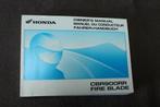 Honda CBR900RR Fireblade 2001 motorcycle owner's manual CBR, Ophalen of Verzenden, Honda