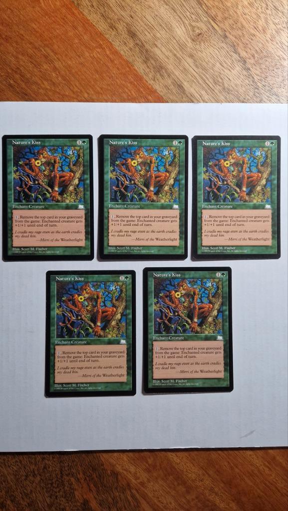 MTG Weatherlight - Nature's Kiss (x5), Hobby en Vrije tijd, Overige Hobby en Vrije tijd, Zo goed als nieuw, Ophalen of Verzenden