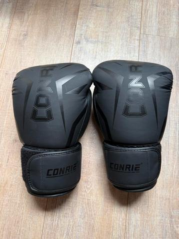 CONRIE Bokshandschoenen 14oz – Zwart – Weinig gebruikt beschikbaar voor biedingen