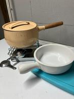 Kaasfondue set, Witgoed en Apparatuur, Fonduesets, Ophalen, Zo goed als nieuw, Brander, Fondueset