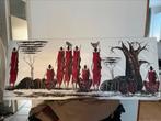 Schilderij/doek Afrika, Ophalen, Gebruikt, Schilderij, 75 cm of meer