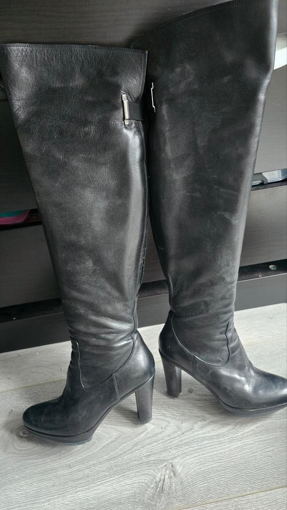 Dungelmann overknie laars maat 36, Kleding | Dames, Schoenen, Zo goed als nieuw, Hoge laarzen, Zwart, Ophalen