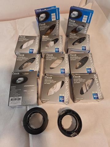 Inbouwspot kantelbaar Ø50mm lamp MAT Zwart * 11 stuks * beschikbaar voor biedingen