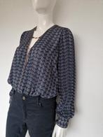 Elisabetta Franchi bodysuit. IT. maat 44, Blauw/chainprint., Maat 38/40 (M), Nijmegen, Verhip-vintage.nl, Nieuw