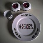 Bordje,eierdopje en 2 waxinelichtjes  NOEL, Ophalen of Verzenden, Zo goed als nieuw, Bord(en), Overige stijlen