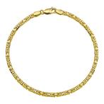 14 K Gouden Koningsarmband Byzantijns - 18 cm / 7,7 g, -, -, Nieuw, Ophalen of Verzenden