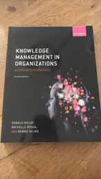Knowledge Management in Organizations ( A critical introduct, Ophalen of Verzenden, Zo goed als nieuw, HBO, Donald Hislop, Rachelle Bosua, Remko Helms