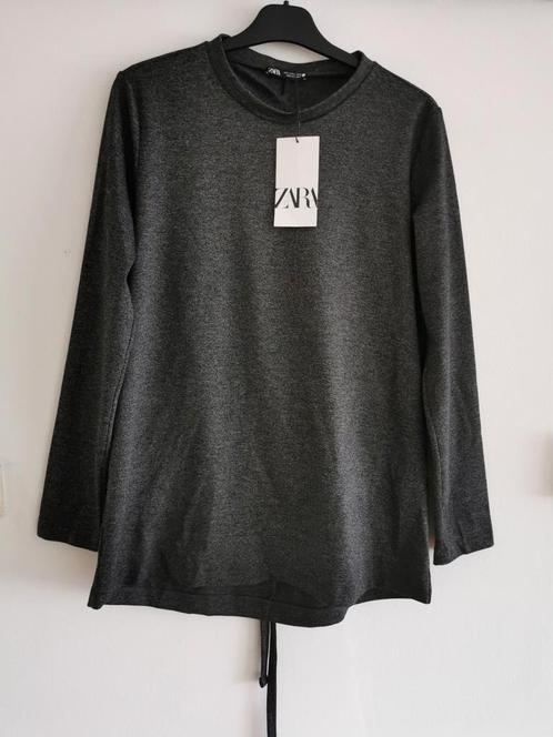 ZARA sweater met opening op de rug mt. S/M, Kleding | Dames, Truien en Vesten, Nieuw, Maat 36 (S), Grijs, Verzenden