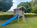 Opknappertje compleet met glijbaan, schommel en band, Kinderen en Baby's, Speelgoed | Buiten | Speelhuisjes, Ophalen, Gebruikt