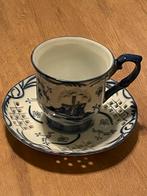 Royal Twickel Delftware Ter Steege Handpainted, Ophalen of Verzenden, Zo goed als nieuw, Kop en/of schotel