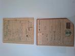 2 distributie stamkaarten Voorburg documenten wo2, Verzamelen, Ophalen of Verzenden, Landmacht, Nederland