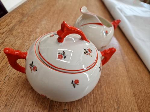 Mooi Bavaria melkkan en suikerpot, Antiek en Kunst, Antiek | Servies los, Ophalen of Verzenden