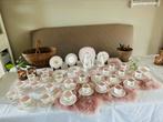 Wedgwood Susie Cooper Romance Pink 24 ps servies koffie thee, Verzamelen, Porselein, Kristal en Bestek, Compleet servies, Verzilverd