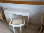 kaptafel met spiegel en tabouret, Ophalen, Overige materialen, Gebruikt, 100 tot 150 cm