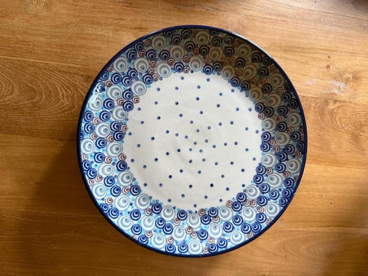 Bunzlau plat dinerbord 25,5 cm Peacock, Huis en Inrichting, Keuken | Servies, Zo goed als nieuw, Bord(en), Overige stijlen, Aardewerk