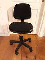 Bureaustoel zitvlak is beschadigd, zie foto, Ophalen, Gebruikt, Zwart