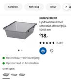 2 IKEA Pax Komplement draadmanden grijs 50 58, Ophalen, Eikenhout, 50 tot 100 cm, Zo goed als nieuw