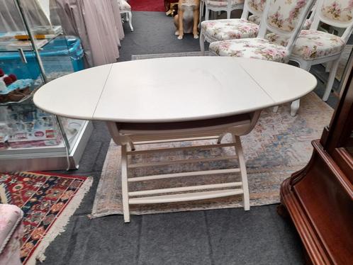 Witte salon hangoor of bijzet tafeltje, Huis en Inrichting, Tafels | Salontafels, Zo goed als nieuw, Minder dan 50 cm, 50 tot 100 cm