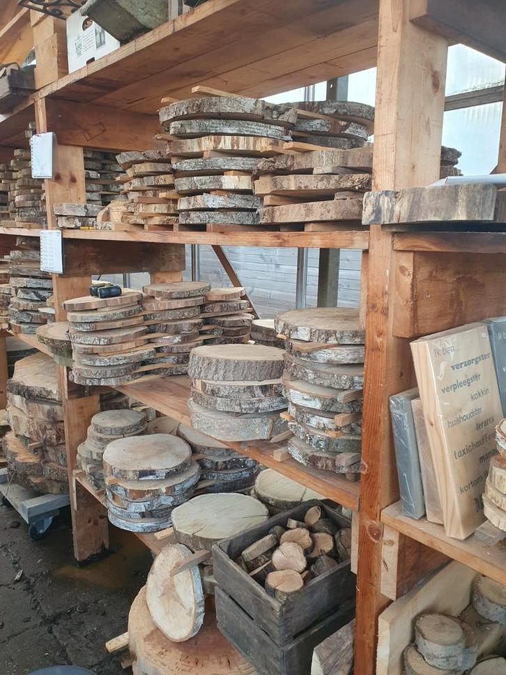 Schaaldelen boomschijf maatwerk vensterbank krabpaal tafel, Tuin en Terras, Palen, Balken en Planken, Nieuw, Planken, 250 cm of meer