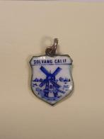 Emaille zilveren bedel 1, Ophalen of Verzenden, Gebruikt, Overige materialen, Overige merken