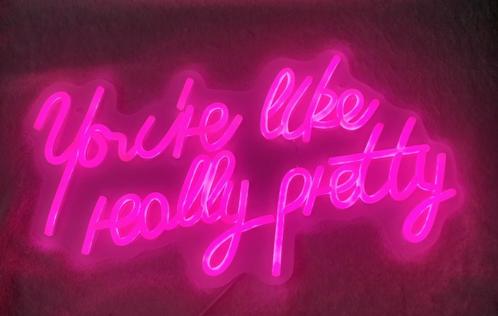 Neon verlichting LED 'you´re like really pretty´, Huis en Inrichting, Lampen | Overige, Nieuw, Ophalen of Verzenden