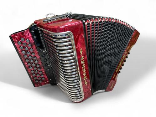zeer nette Hohner Corona III Etreme G-C-F + garantie, Muziek en Instrumenten, Accordeons, Zo goed als nieuw, Hohner, Met koffer