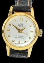 18 karaats gouden Sully automatic 21 jewels Dames Horloge, Verzenden, Goud