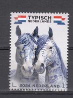 Nederland 2024 typisch, paarden. Delfts Blauw, losse zegel, Na 1940, Ophalen of Verzenden, Postfris