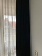 Gordijnen - zwart, semi verduisterend. 2x 180x250, Huis en Inrichting, Stoffering | Gordijnen en Lamellen, Zwart, 150 tot 200 cm