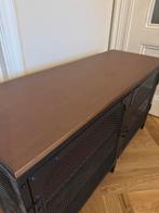 IKEA Fjallbo TV meubel - Zwart, Huis en Inrichting, Kasten | Dressoirs, Ophalen, Met plank(en), 100 tot 150 cm, Zo goed als nieuw