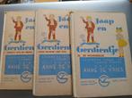 Oude leesboekjes Jaap en Gerdientje dl 1,2 en 3, Ophalen of Verzenden