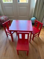 Ikea tafeltje met drie stoeltjes, Ophalen, Zo goed als nieuw, Tafel(s) en Stoel(en)