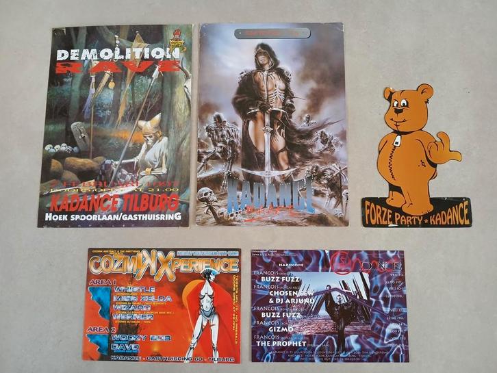 Hardcore flyers Kadance Tilburg, Verzamelen, Overige Verzamelen, Ophalen of Verzenden