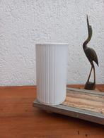 Mooie ribbel vaas. Melitta. Vintage. Wit. Mid Century, Antiek en Kunst, Ophalen of Verzenden
