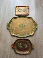 2 Prachtige zeldzame antieke Art Nouveau dienbladen €49, Ophalen of Verzenden