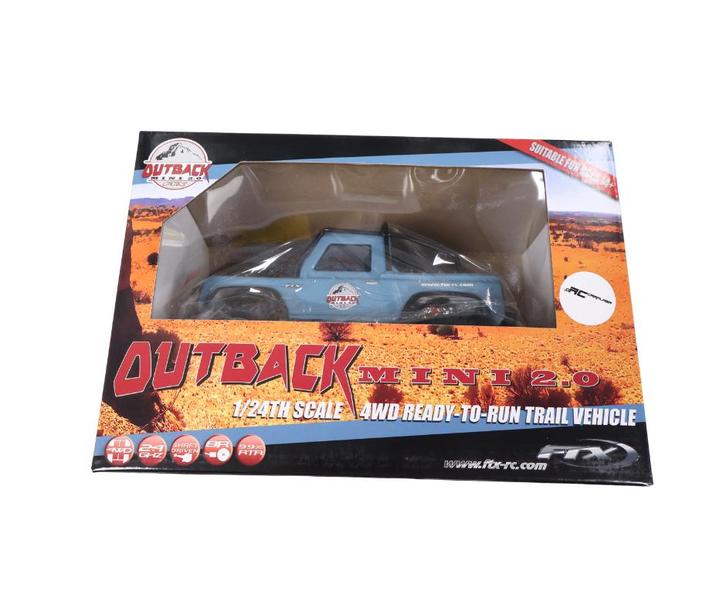 FTX OUTBACK MINI 2.0 RANGER 1:24 READY-TO-RUN LIGHT BLUE, Hobby en Vrije tijd, Modelbouw | Radiografisch | Auto's, Nieuw, Auto onroad