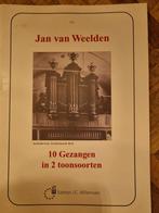 Jan van Weelden, 10 gezangen in 2 toonsoorten., Muziek en Instrumenten, Bladmuziek, Orgel, Nieuw, Ophalen of Verzenden, Religie en Gospel