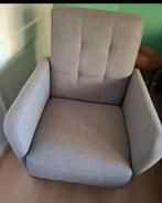 Nette grijze stoel op wielen, Huis en Inrichting, Stoelen, Ophalen, Zo goed als nieuw, Stof, Modern