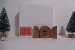 oud houten drieluik miniatuur kerst poppenhuis speelgoed, Poppenhuis, Ophalen of Verzenden