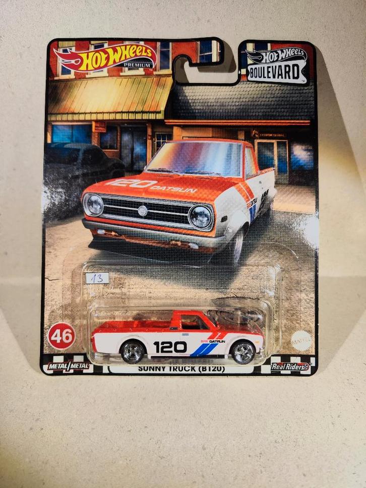 Hot Wheels '75 Datsun Sunny Truck (B120), Hobby en Vrije tijd, Modelauto's | Overige schalen, Nieuw, Auto, Ophalen of Verzenden