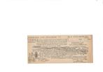 Certificaat van de stormramp 1953 Amsterdam, Ophalen of Verzenden, Zo goed als nieuw, Overige typen