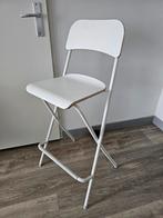 Ikea Franklin barkruk wit, 1 kruk, Ophalen, Zo goed als nieuw, 60 tot 90 cm
