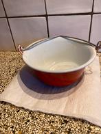 Emaille schaal met handvat, Ophalen of Verzenden