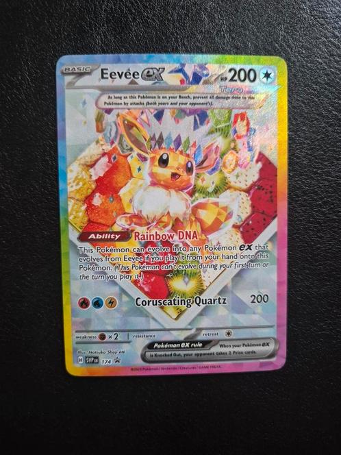 Eevee Ex #174 Pokemon Promo, Hobby en Vrije tijd, Verzamelkaartspellen | Pokémon, Nieuw, Losse kaart, Ophalen of Verzenden