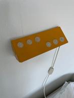 Vintage Wandlamp geel, Huis en Inrichting, Ophalen of Verzenden, Gebruikt, Metaal