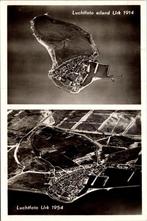 Luchtfoto eiland Urk 1914 - Luchtfoto Urk 1954, Verzenden, 1940 tot 1960, Ongelopen, Flevoland