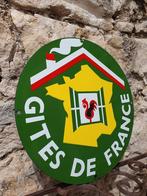 Prachtig antiek Frans emaille bord: GITES DE FRANCE

€189, Antiek en Kunst, Antiek | Emaille, Ophalen of Verzenden