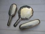 Antieke gekeurd zilveren kaptafelset, Antiek en Kunst, Ophalen of Verzenden, Zilver